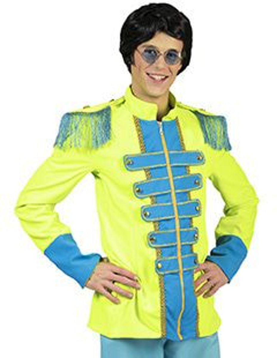 Beatles Kostuum | Beatles Lonely Hearts Club Band Jas Groen Man | Maat 56-58 | Carnaval kostuum | Verkleedkleding